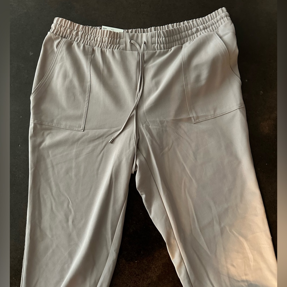 Nine West Tie Waist Jogger Pants Bottoms - Picture 3 of 3